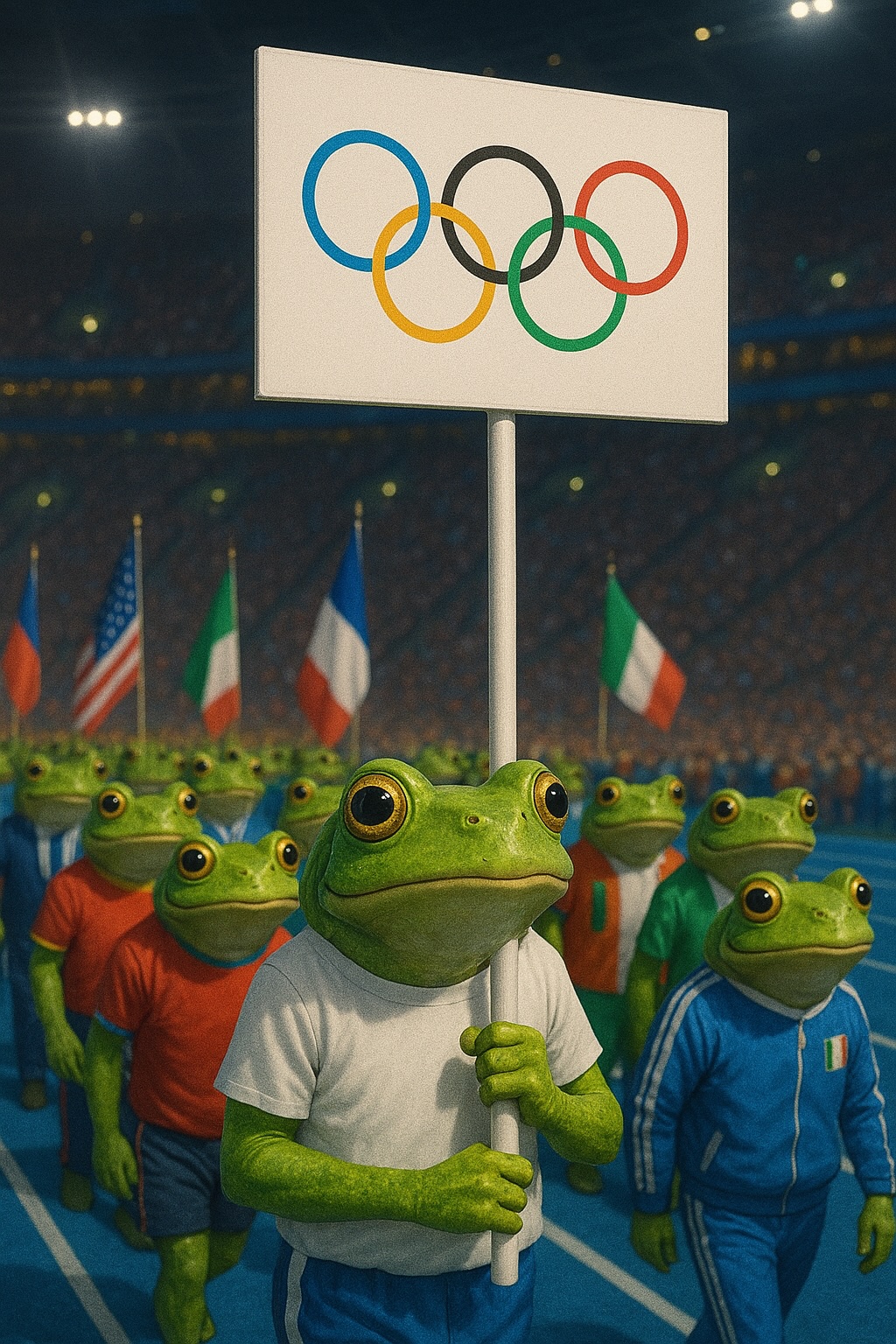 Sfilata degli atleti